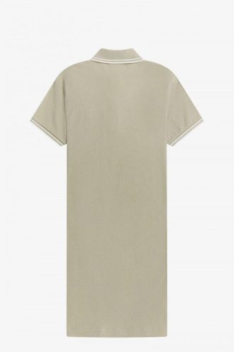 Vestido camisero con ribetes dobles