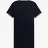 Vestido camisero con ribetes dobles