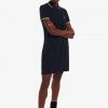 Vestido camisero con ribetes dobles
