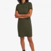 Vestido camisero con ribetes dobles