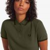 Vestido camisero con ribetes dobles