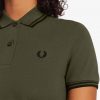 Vestido camisero con ribetes dobles