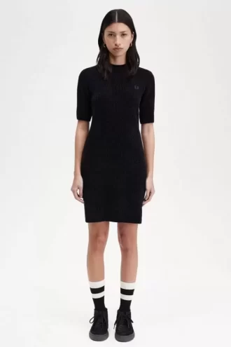 Vestido de chenilla acanalado para mujer Vestido de chenilla acanalado para mujer