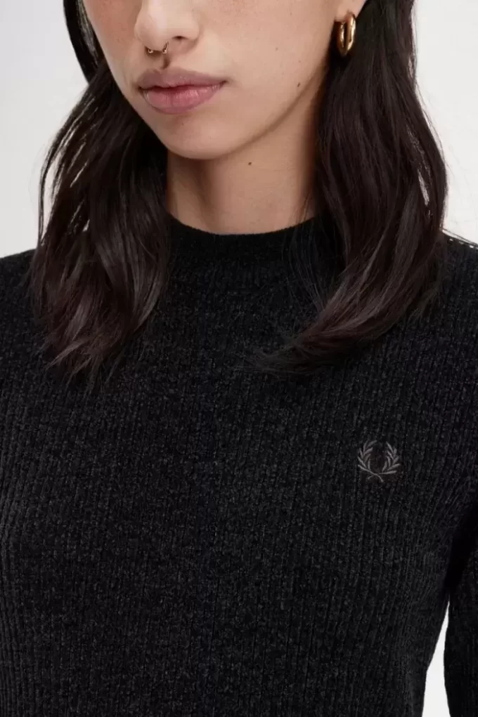 Vestido de chenilla acanalado para mujer Vestido de chenilla acanalado para mujer
