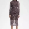 Vestido de malla con estampado de cebra para mujer Vestido de malla con estampado de cebra para mujer