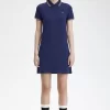Vestido de mujer con camisa con ribete doble Vestido de mujer con camisa con ribete doble