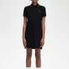 Vestido de mujer con camisa con ribete doble Vestido de mujer con camisa con ribete doble