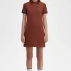 Vestido de mujer con camisa con ribete doble Vestido de mujer con camisa con ribete doble