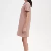 Vestido de mujer con camisa con ribete doble Vestido de mujer con camisa con ribete doble
