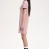 Vestido de mujer con camisa con ribete doble Vestido de mujer con camisa con ribete doble