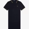 Vestido de mujer con camisa con ribete doble Vestido de mujer con camisa con ribete doble