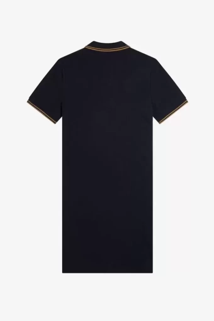 Vestido de mujer con camisa con ribete doble Vestido de mujer con camisa con ribete doble