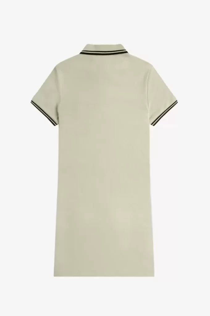 Vestido de mujer con camisa con ribete doble Vestido de mujer con camisa con ribete doble