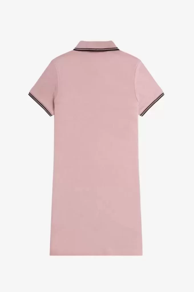 Vestido de mujer con camisa con ribete doble Vestido de mujer con camisa con ribete doble