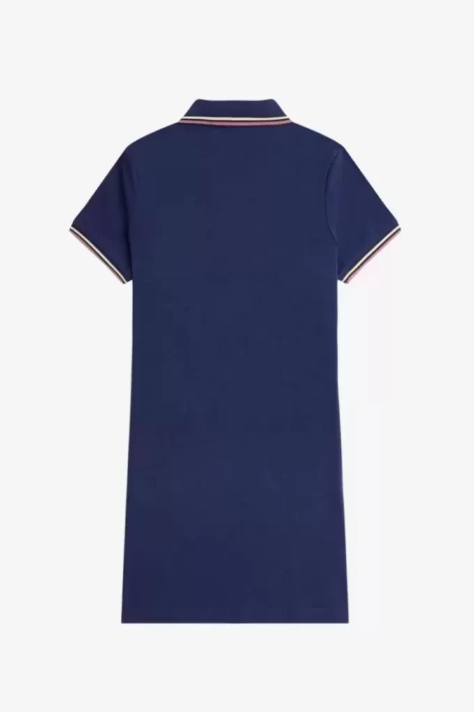 Vestido de mujer con camisa con ribete doble Vestido de mujer con camisa con ribete doble