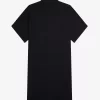 Vestido de mujer con camisa de piqué con ribete Vestido de mujer con camisa de piqué con ribete