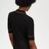 Vestido de mujer con camisa de punto acanalado Vestido de mujer con camisa de punto acanalado