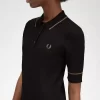 Vestido de mujer con camisa de punto acanalado Vestido de mujer con camisa de punto acanalado