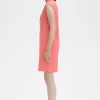 Vestido de mujer de piqué con ribete estampado Vestido de mujer de piqué con ribete estampado