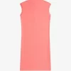 Vestido de mujer de piqué con ribete estampado Vestido de mujer de piqué con ribete estampado