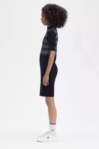 Vestido de mujer de punto jacquard Vestido de mujer de punto jacquard