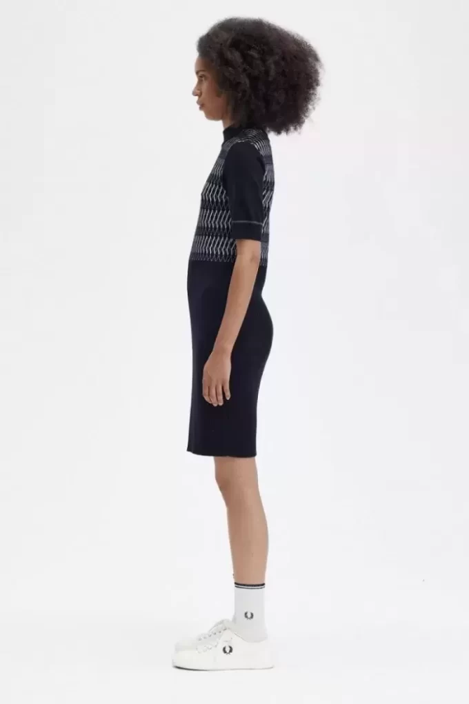 Vestido de mujer de punto jacquard Vestido de mujer de punto jacquard
