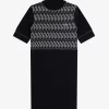 Vestido de mujer de punto jacquard Vestido de mujer de punto jacquard