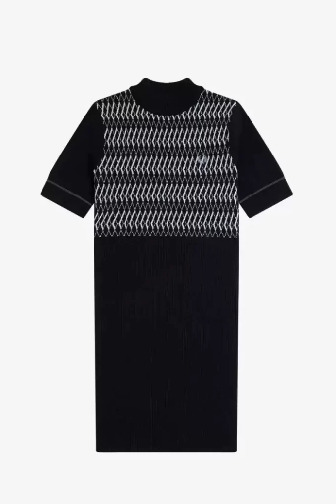 Vestido de mujer de punto jacquard Vestido de mujer de punto jacquard