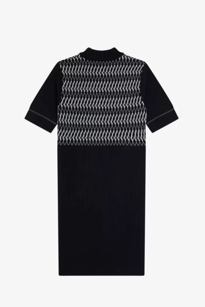 Vestido de mujer de punto jacquard Vestido de mujer de punto jacquard