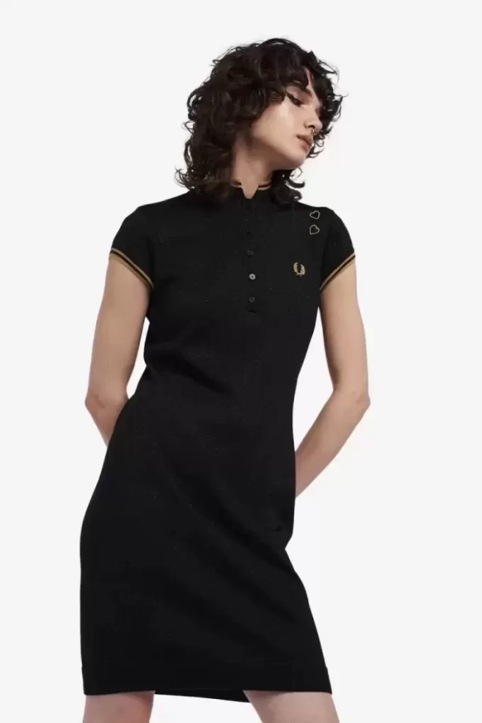 Vestido de mujer de punto metalizado Vestido de mujer de punto metalizado