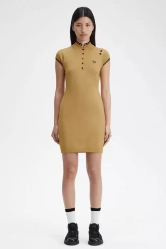 Vestido de mujer de punto metalizado, 1964 Vestido de mujer de punto metalizado, 1964