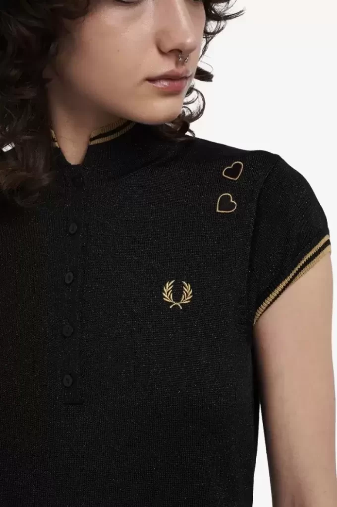 Vestido de mujer de punto metalizado Vestido de mujer de punto metalizado