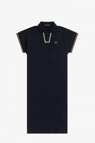 Vestido de piqué con detalle interior