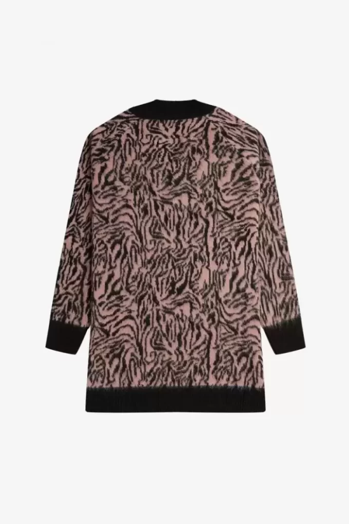 Vestido de punto de cebra para mujer Vestido de punto de cebra para mujer