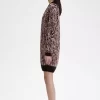 Vestido de punto de cebra para mujer Vestido de punto de cebra para mujer