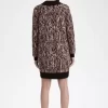 Vestido de punto de cebra para mujer Vestido de punto de cebra para mujer