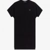 Vestido estilo camiseta de piqué cuadrado Vestido estilo camiseta de piqué cuadrado