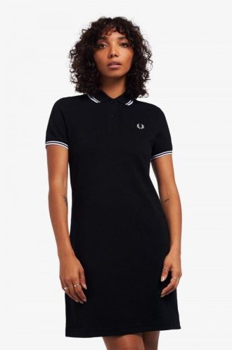 Vestido Fred Perry con ribetes gemelos