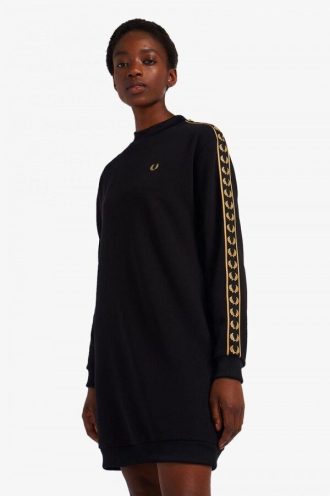 Vestido sudadera con cinta