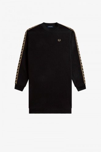 Vestido sudadera con cinta